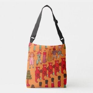 Bolso Cruzado Desfile de juguetes navideños antiguos 1907 Revist