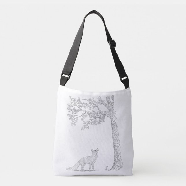 Bolso Cruzado Detecto la ardilla (Anverso)