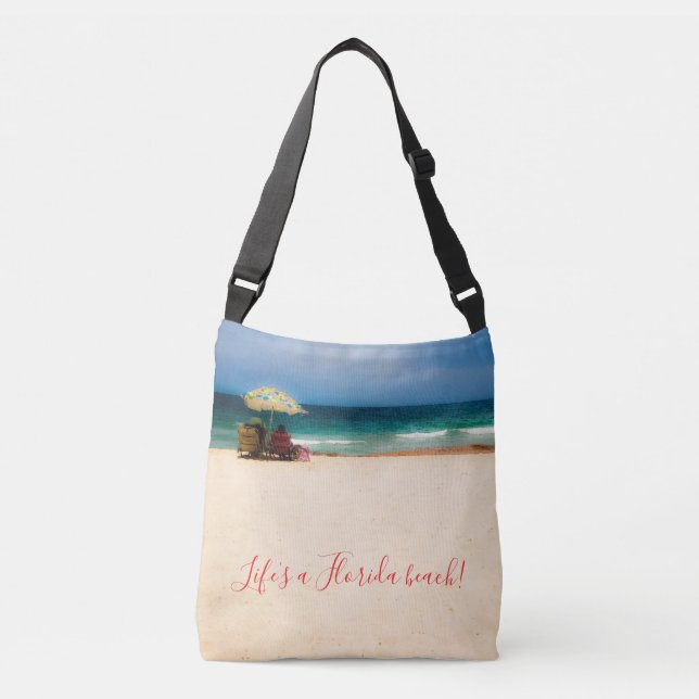 Bolso Cruzado Día de la Brisa en la Playa (Anverso)