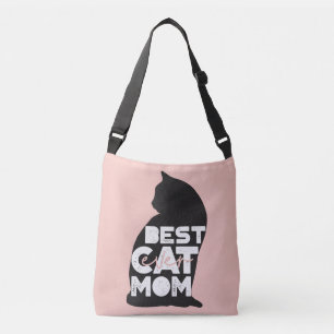Bolso Cruzado Día de la Madre Divertido Rosa Mejor Gata Mamá del