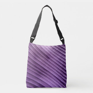 Bolso Cruzado Diagonal púrpura de hoja
