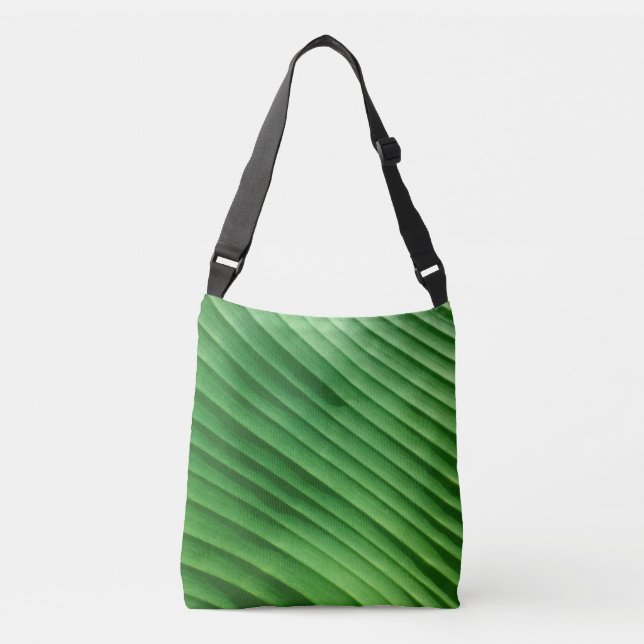 Bolso Cruzado Diagonal verde hoja (Anverso)