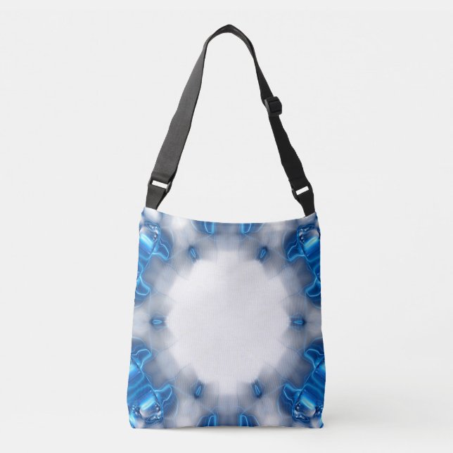 Bolso Cruzado Diamantes azules (Anverso)