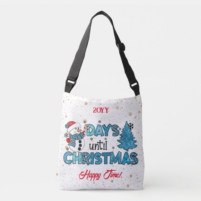 Bolso Cruzado Días hasta el Personalizar de Navidades (Anverso)