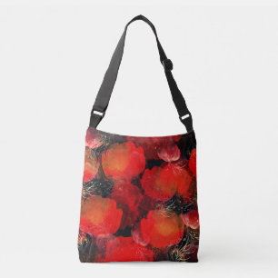 Bolso Cruzado Dibujo digital de acuarela de lapachos salvajes