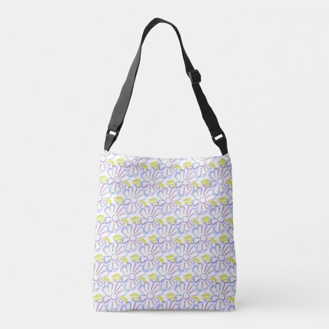 Bolso Cruzado Dibujo floral cutáneo (Reverso)