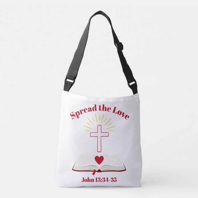 Bolso Cruzado Difundir el amor (Anverso)