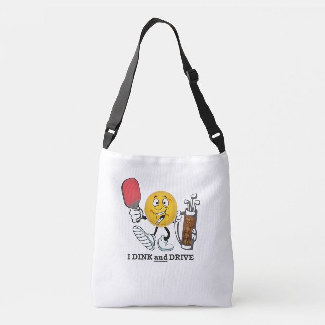 Bolso Cruzado Dink & Drive (pickleball y golf) (Reverso)