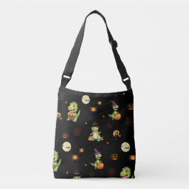 Bolso Cruzado Dinosaurio lindo juega truco de calabaza o trata H