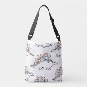 Bolso Cruzado Dinosaurios Doodle: Diversión de mano.
