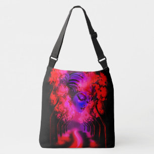 Bolso Cruzado Diosa de neón en bosque encantado