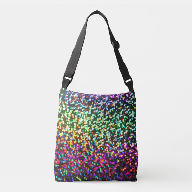 Bolso Cruzado Disco Purpurina Rave (Anverso)