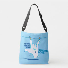 Bolso Cruzado Diseño ASL - Lava, Enjuaga y Seca el Amor ILY