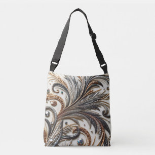 Bolso Cruzado Diseño barroco glamuroso con piedras de Purpurina 