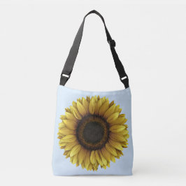 Bolso Cruzado Diseño de arte botánico Vivid Sunflower