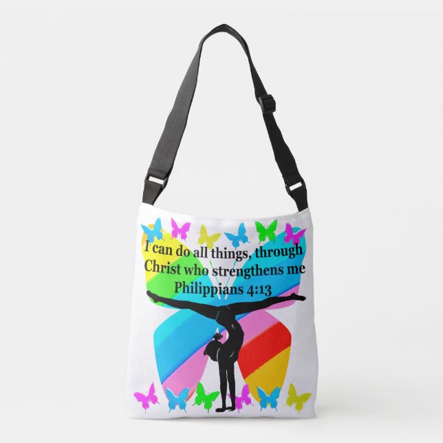 BOLSO CRUZADO DISEÑO DE BIBLIOTECAS INSPIRADOR CHRISTIAN GYMNAST (Anverso)