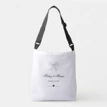 Diseño de boda personalizado con lazo y corazón el