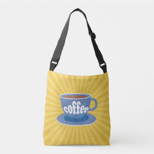 Bolso Cruzado Diseño de café retro