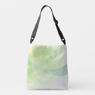 Bolso Cruzado Diseño de corazones románticos pastel y formas abs