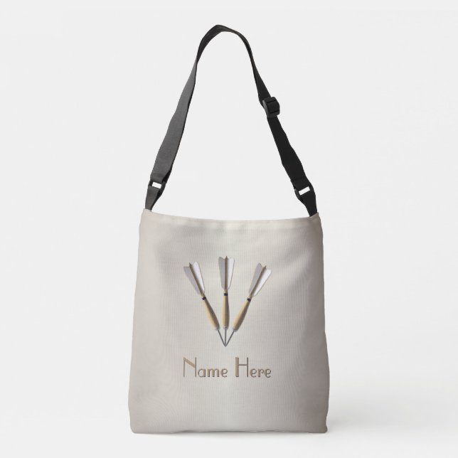 Bolso Cruzado Diseño de dardos de monograma (Reverso)