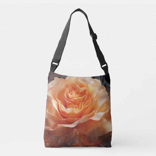 Bolso Cruzado Diseño de flores (Anverso)
