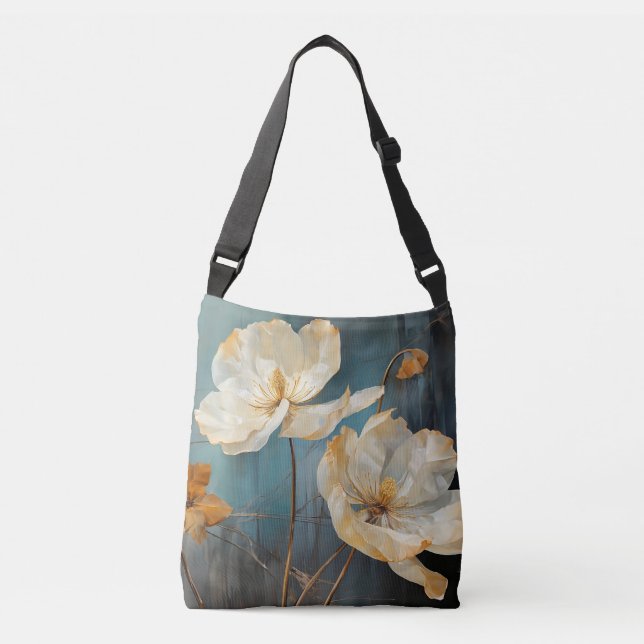 Bolso Cruzado Diseño de flores (Anverso)