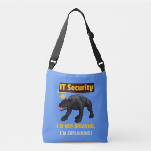 Bolso Cruzado Diseño de humor tecnológico divertido que explica