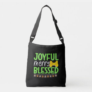 Bolso Cruzado Diseño de Navidad Alegre Feliz Bendita-81053