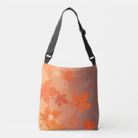 Diseño de otoño con hojas de arce y efecto bokeh  