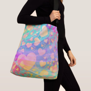 Bolso Cruzado Diseño de Pastel de patrones de amor de corazón