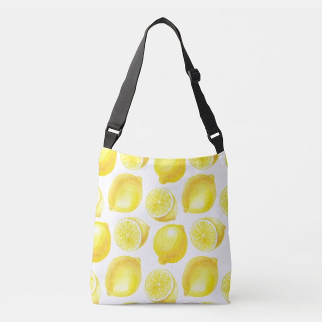 Bolso Cruzado Diseño de patrones de lemones (Anverso)