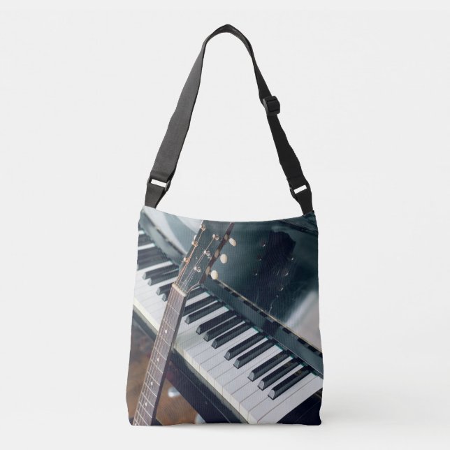 Bolso Cruzado Diseño de piano de bonito (Anverso)