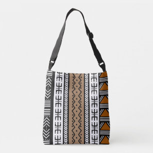 Bolso Cruzado Diseño de tela de barro cultural africana impresa 
