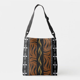 Bolso Cruzado Diseño de tela de barro cultural africana impresa 