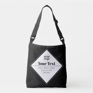 Bolso Cruzado Diseño de texto moderno editable y su logotipo