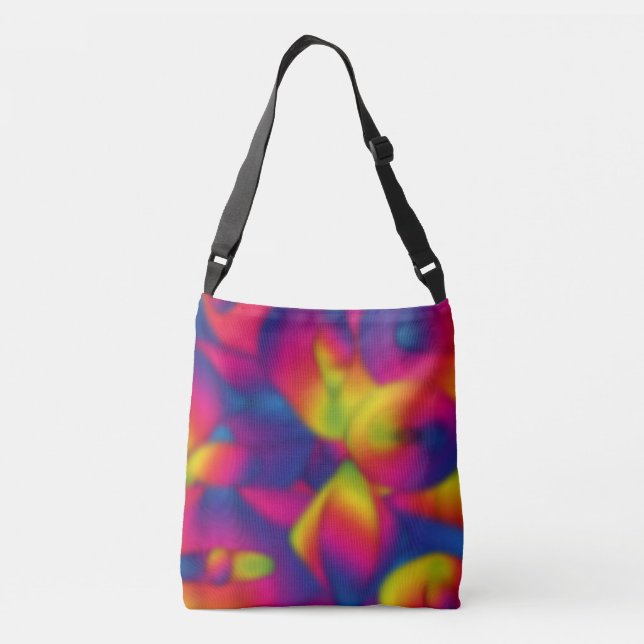 Bolso Cruzado Diseño del arco iris (Reverso)