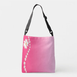 Bolso Cruzado Diseño floral con gradiente de margarita rosa