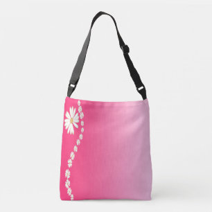 Bolso Cruzado Diseño floral con gradiente de margarita rosa