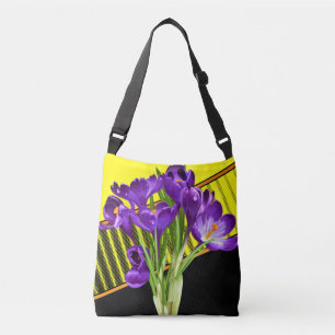 Bolso Cruzado Diseño floral/geométrico de crocus