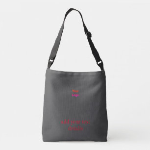 Bolso Cruzado diseño minimalista simple añadir el texto del logo