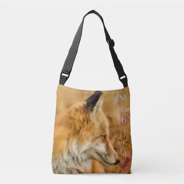 Bolso Cruzado Diseño personalizado hermoso del Fox rojo (Anverso)