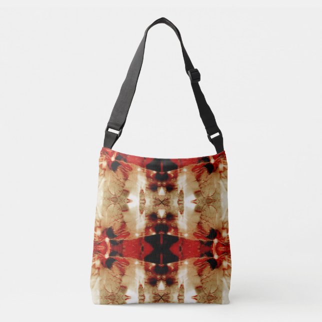 Bolso Cruzado Diseño simétrico del suroeste del rojo negro de Ta (Anverso)