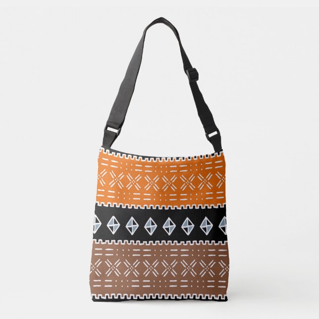 Bolso Cruzado Diseño tribal africano de Shango (Anverso)