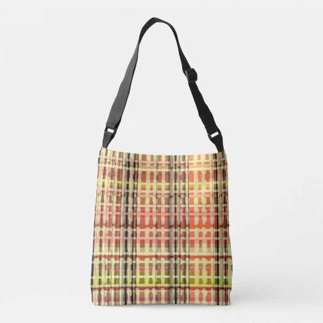 Bolso Cruzado Diseño tribal Lines-Peach (Reverso)