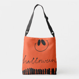 Bolso Cruzado Diseños de Halloween en naranja
