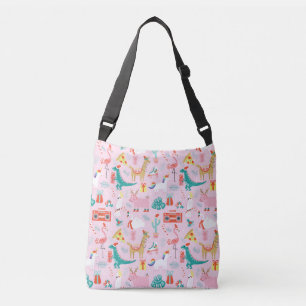 Bolso Cruzado Diversión de navidades: Patrón de animales sin foc