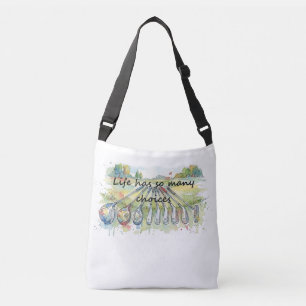 Bolso Cruzado Diversión Humor Golf Golf Quote Elecciones de la V