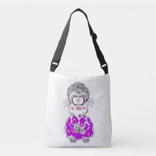 BOLSO CRUZADO DIVERSIÓN PERSONALIZADO ANCIANA DAMA MARGARET SHL