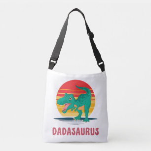 Bolso Cruzado Divertido padre Dinosaurio Dadasaurus T-Rex Padres