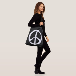 Bolso Cruzado divertido PAinterly PEACE SIGN  